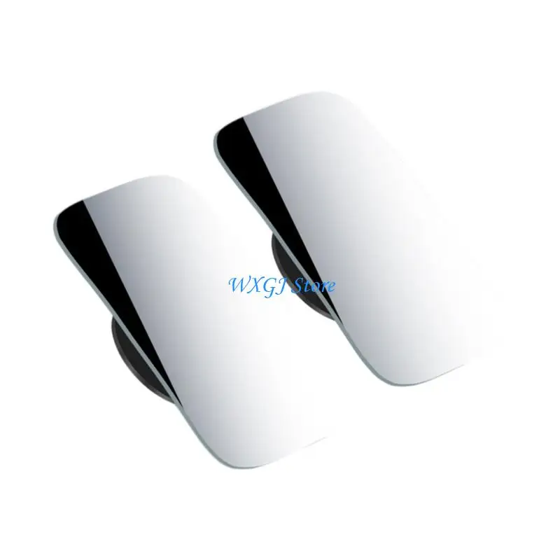 37JE 1 Pair Premium Blind Spots Elimination Mirrors For Drivers Shatterproof Construction And 360 Degree Adjustable Angles