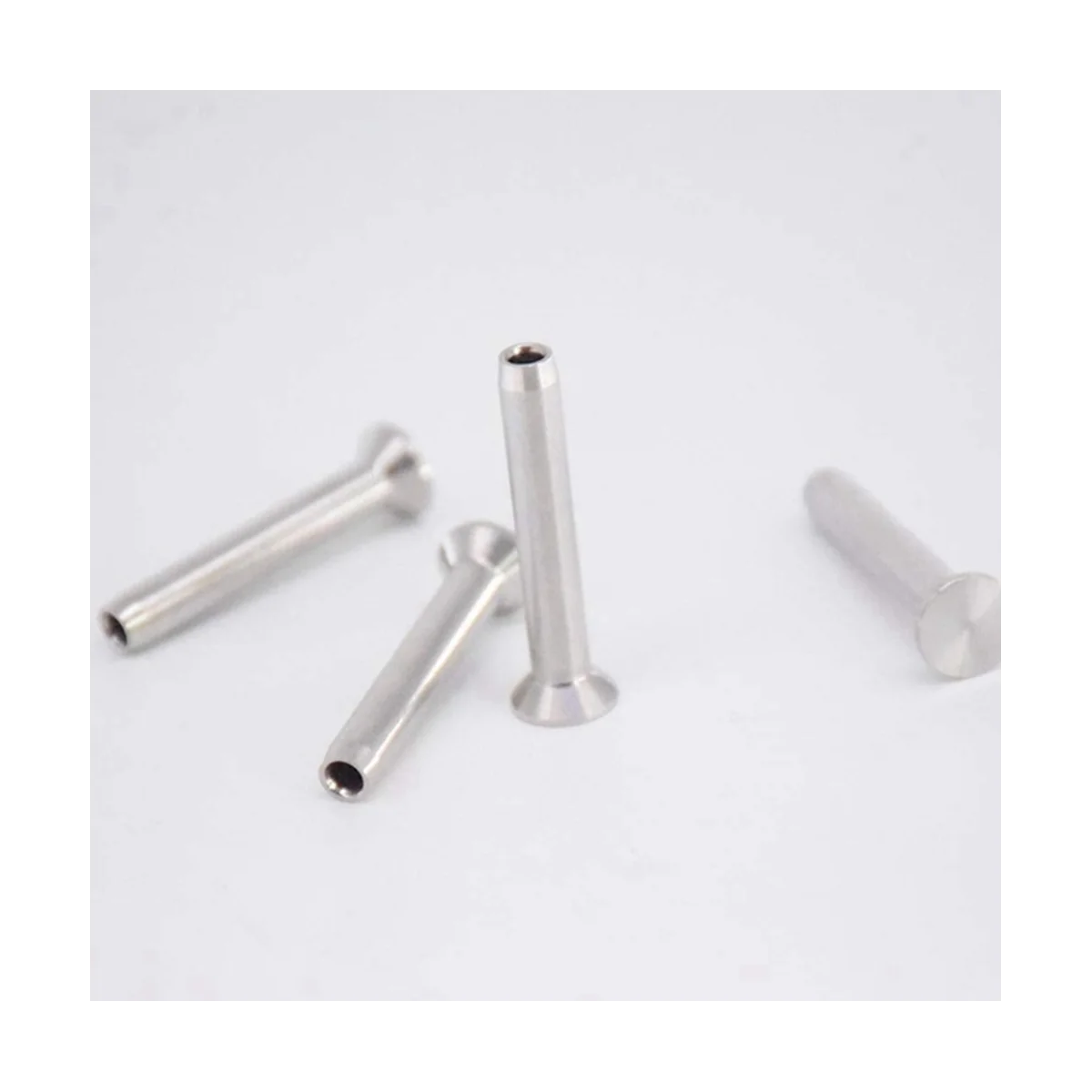 conector fixo 24 pacotes de perfis de crimpagem manual de aço inoxidável 316 para 1/8 pol.