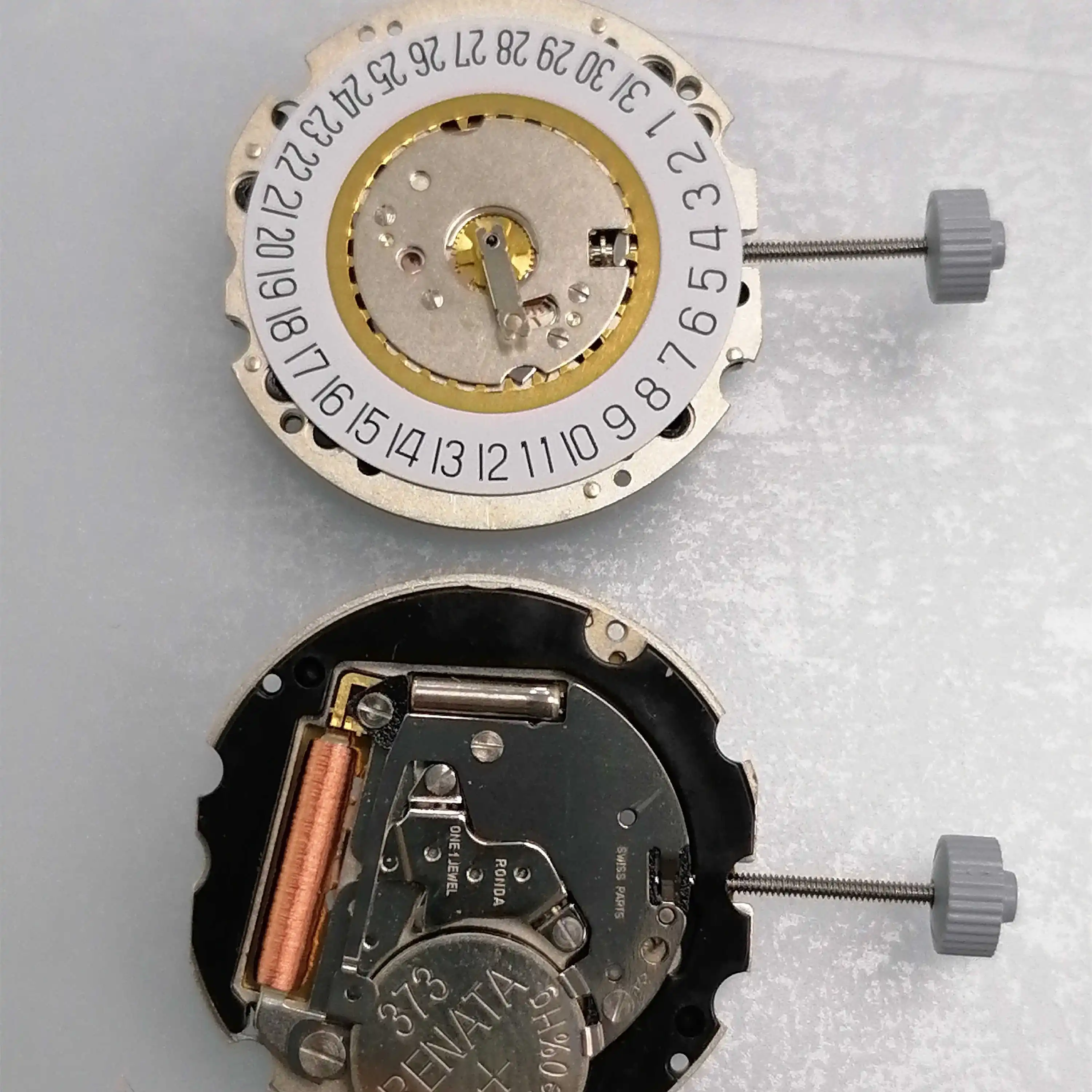 أجزاء حركة ساعة روندا مع بطارية ، حركة كوارتز ، تاريخ في ، سويسرية ، جودة عالية ، علامة تجارية جديدة ، مستوردة