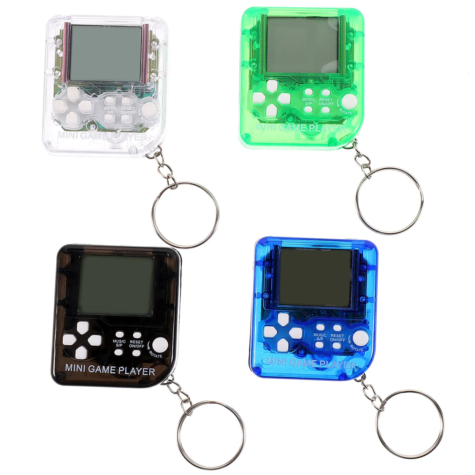 

4Pcs Pendant Small Game Machine Keychain for Party Favors Brain Training Finger Sensitivity Development