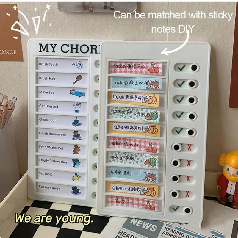 Memo Checklist Board  Daily Task Planning Boards Blank Portable Memo Checklist Elderly Child Note Board Reminder Student Supply