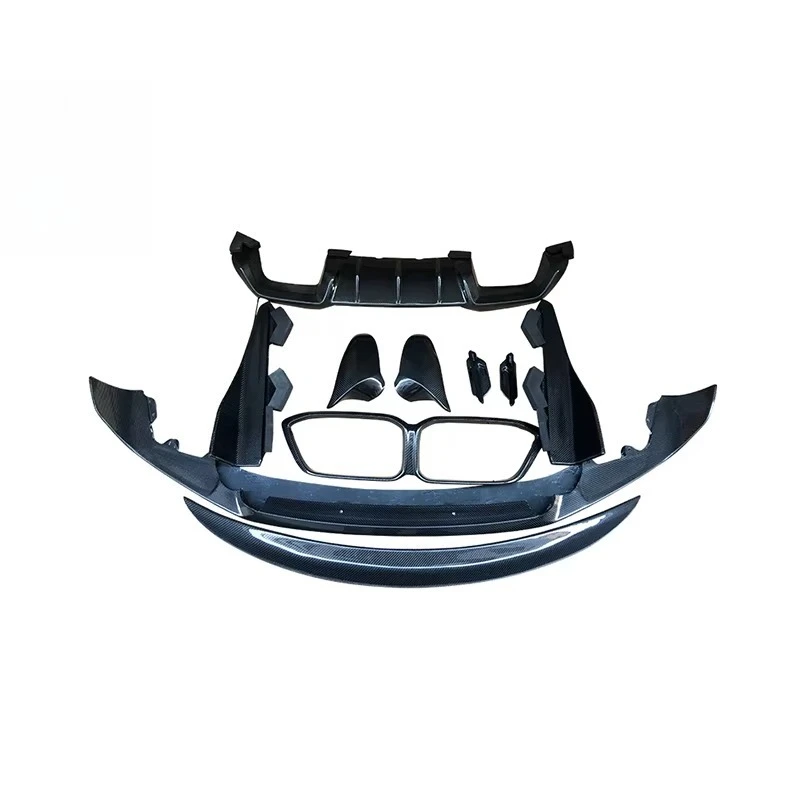 

Для BMW F87 M2 комплект кузова для соревнований, передняя губа, боковая юбка, диффузор, спойлер, решетка