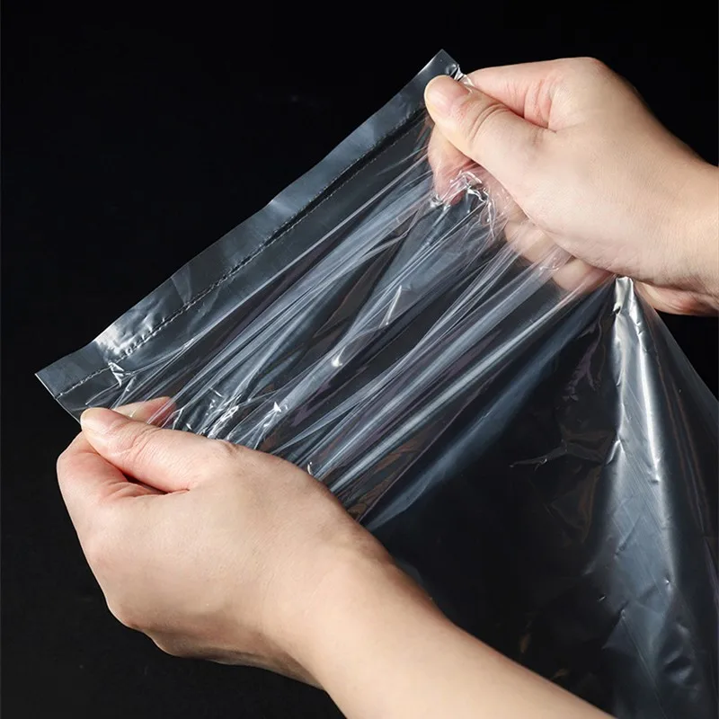 StoBag 100Pcs PE Top Open Bags Long Plastic Transparent Clear Waterproof Moisture-proof Sealed Gift Clothing Dustproof Pouches