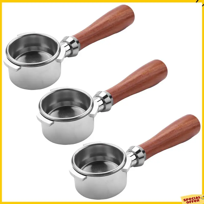 A24P 3X 54Mm Koffie Bodemloze Filterhouder Voor Breville Barista Serie Met 1 Kopje Filter Mand Vervanging Espressomachine