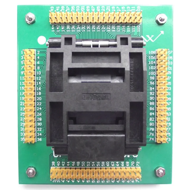 QFP144 test seat, burning seat LQFP144 TQFP144 0.5MM adapter seat