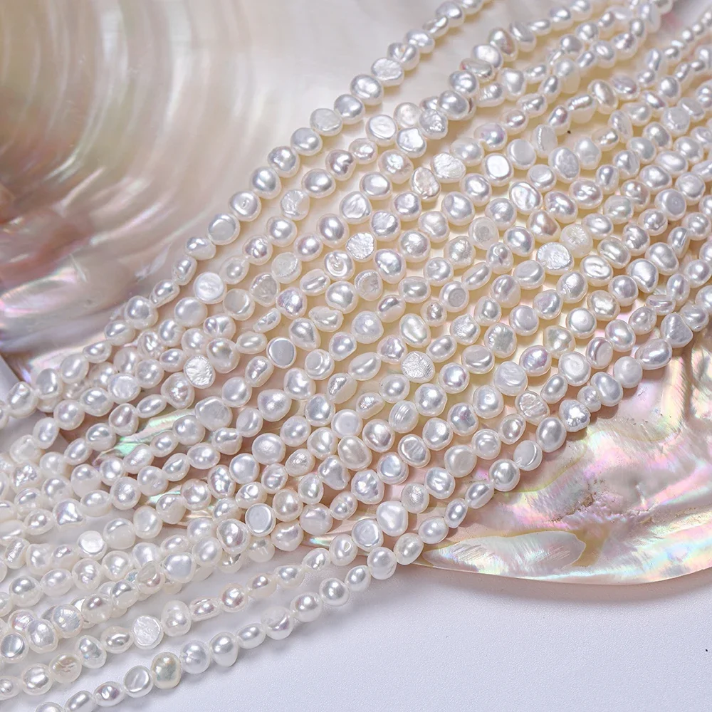 

Hengsheng 3-10mm 36cm Baroque Freshwater Pearl Beads AA-AAAA Grade Pearl Bead for Jewelry Making DIY Necklace Bracelet Wholesale