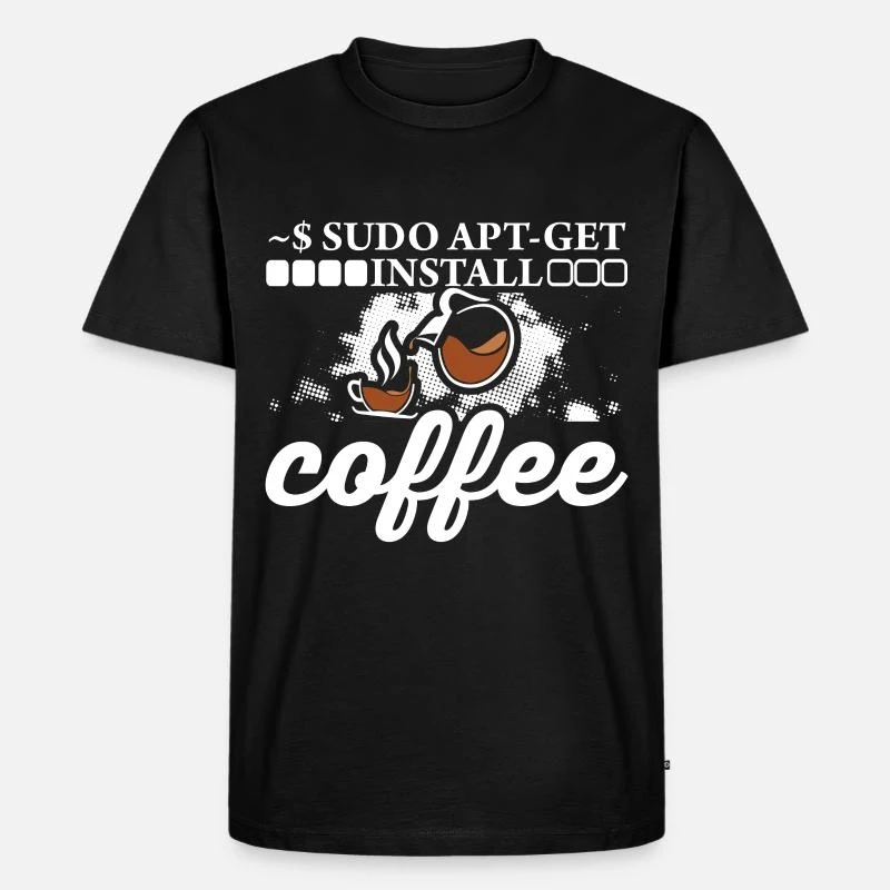 

Linux Sudo Apt - Installieren Sie den Kaffee Funny Developer Gift t shirt for Software Engineer Graphic clothes All size Tops