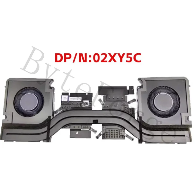 OEM Replacement  For DELL Precision 16 5680 N18P Laptop CPU GPU Cooling Fan with Heatsink 02XY5C