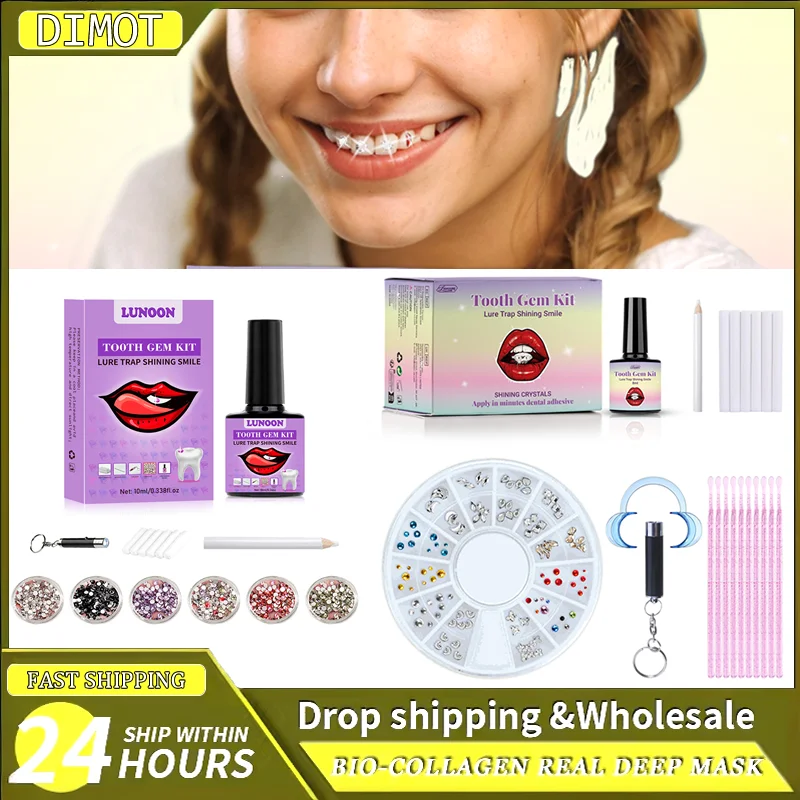 

Tooth Gem Kit 1 Set Professional Diy Love Horse Eye Crystals Jewelry Kit Teeth Gems Kit Tooth Gems Beauty Oral Decoration