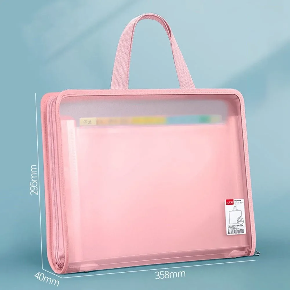 

Сумка для хранения документов из ПЭТ, прозрачная 13-слойная прозрачная сумка для файлов, портативная утолщенная сумка для хранения данных, школьные и офисные принадлежности