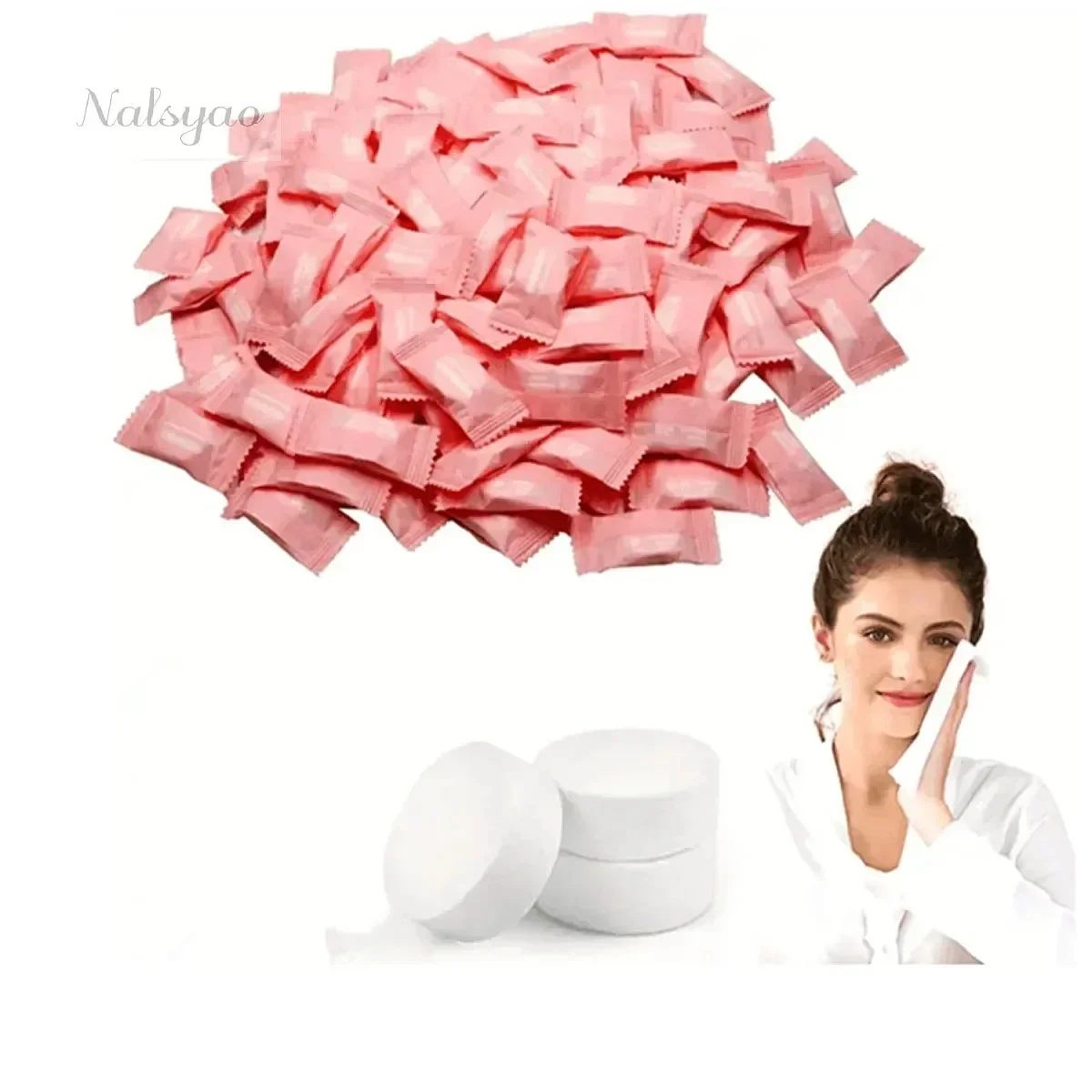 50/100pcs Disposable Portable Travel Moistened Wet Wipes Non-Woven Cleansing Face Towel Tissues for Outdoor