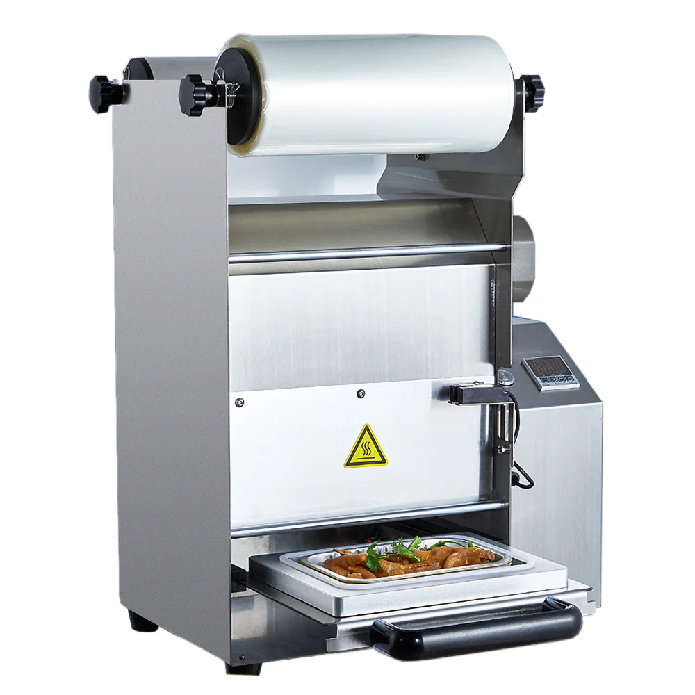 DQ250T Easy Operated Food Packaging Machine Semiautomatic Plastic Tray Sealer Tofu  Sealing 