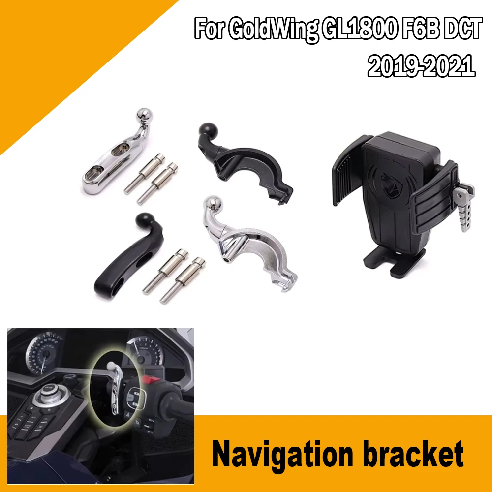 

For HONDA Gold Wing GL 1800 GL1800 F6B DCT 2018 2019 2020 2021 New Motorcycle Phone Holder GPS Stand Navigation Support Bracket