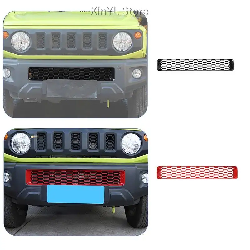 

New Car ABS Front Bumper Grille Decoration Cover For Suzuki Jimny 2019 2020 2021 Up Car Exterior Accessories Easy Installation