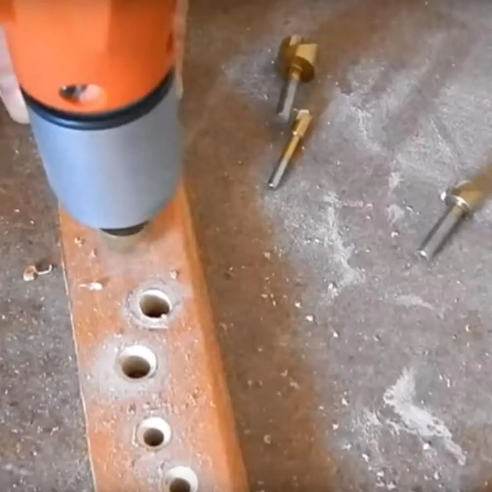 3 Phủ Titan Countersinks Mũi 82 Độ Đơn Sáo Chamfering Cắt Chamfer Kẹp Mũi Khoan | 3/8 "1/2" 3/4"