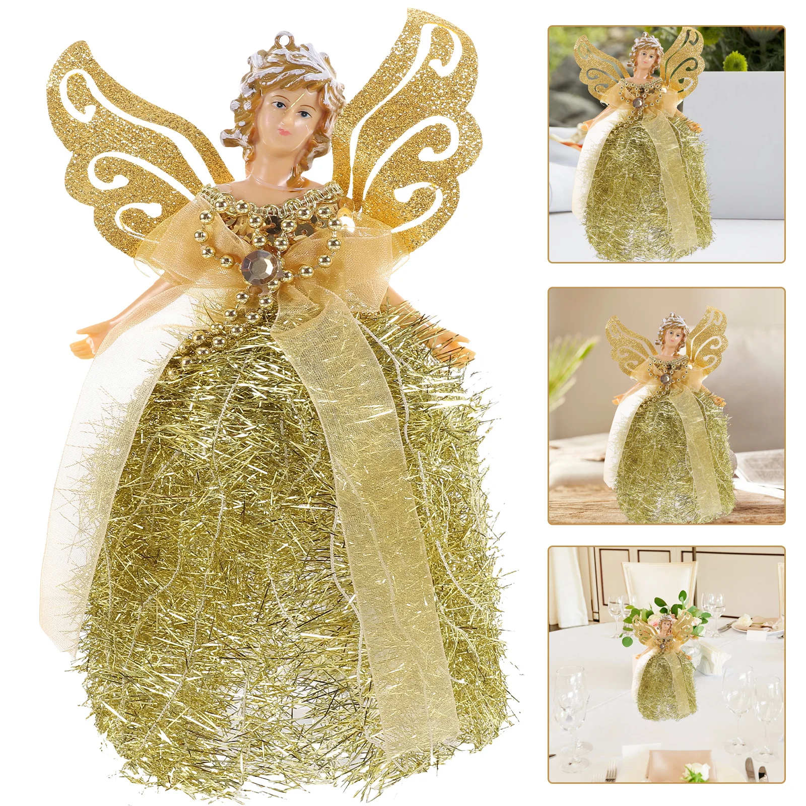 

Angel Statues Decorative Christmas Ornaments Praying Figurines Home Wedding Tabletop Decoration Small Statues Outdoor Plastic