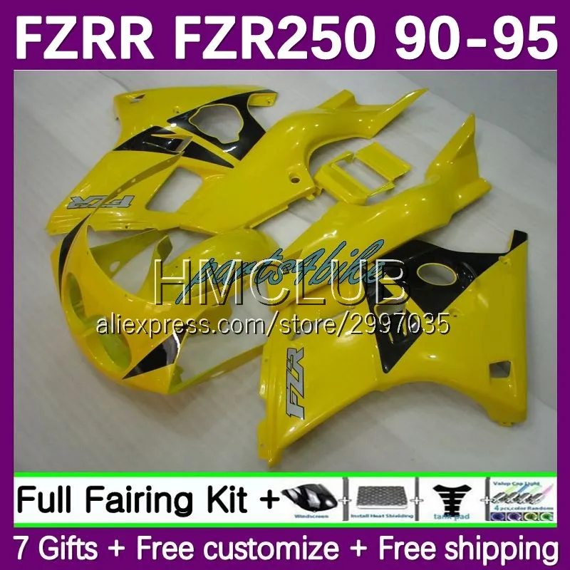 Fairing For YAMAHA FZR250R FZRR FZR 250 250R 152No.19 FZR250 90 91 92 93 94 95 FZRR250 1990 1991 992 1993 1994 1995 Yellow black