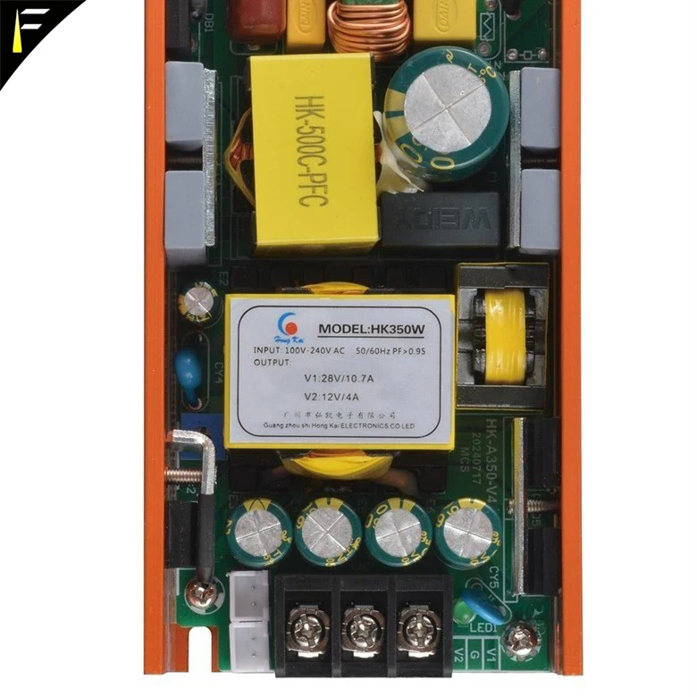 LED 7x40W Bee Wash Beam Spot Stage Light Power Source Supply HK-A350W 350W 28V+12V 36V+12V