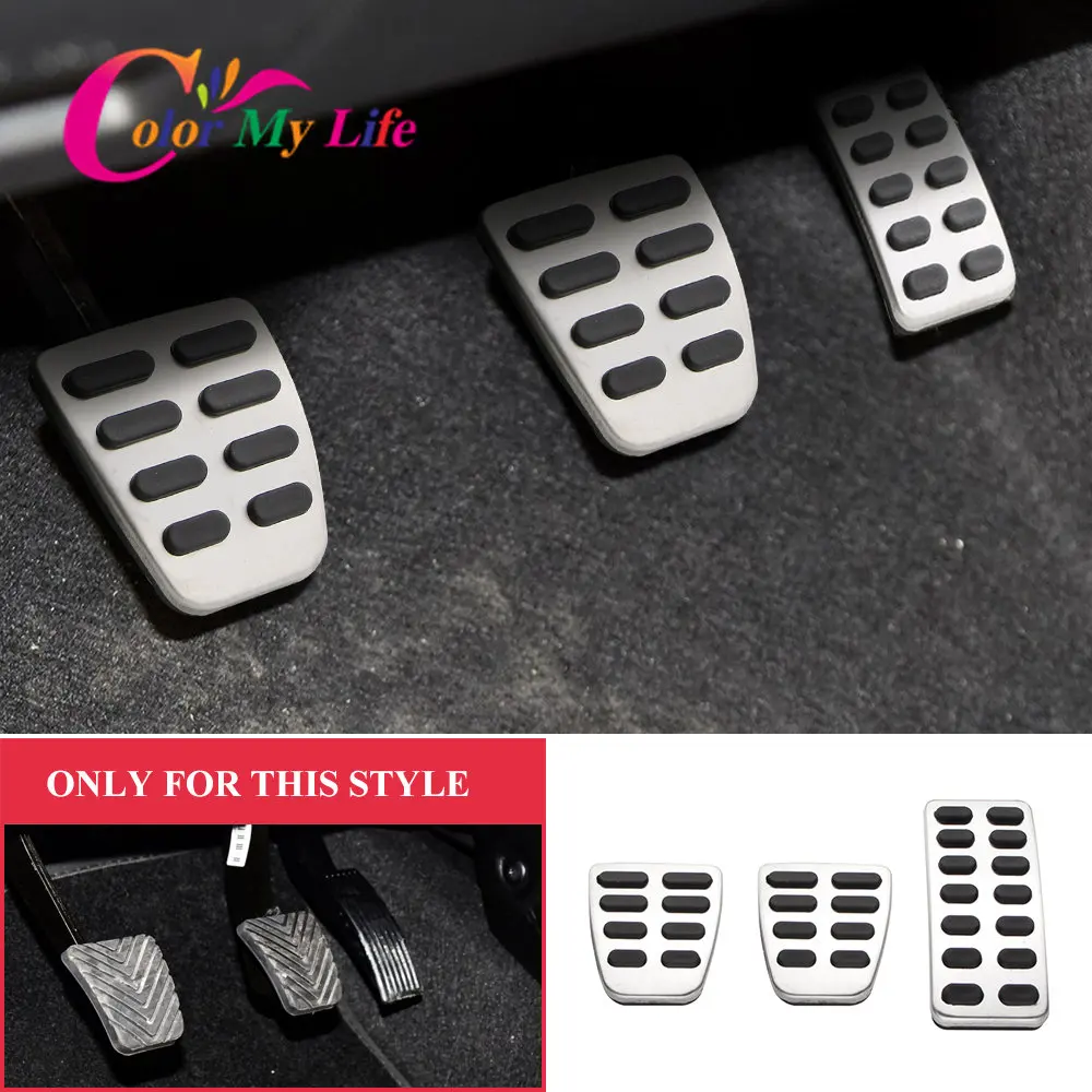 Stainless Steel Car Pedals for For Hyundai Ix25 Creta Accent Verna Solaris for Kia K2 Rio Soul KX3 2011-16 Gas Brake Pedal Cover