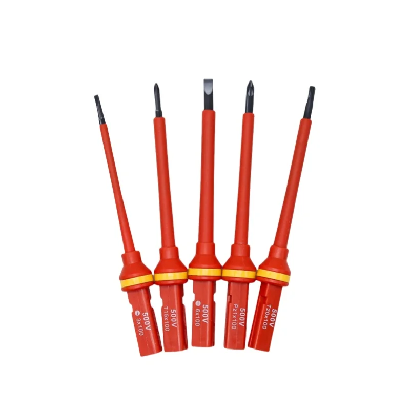 13-delige geïsoleerde schroevendraaierset met hoogspanningsweerstand - kruisvormig elektriciensgereedschap