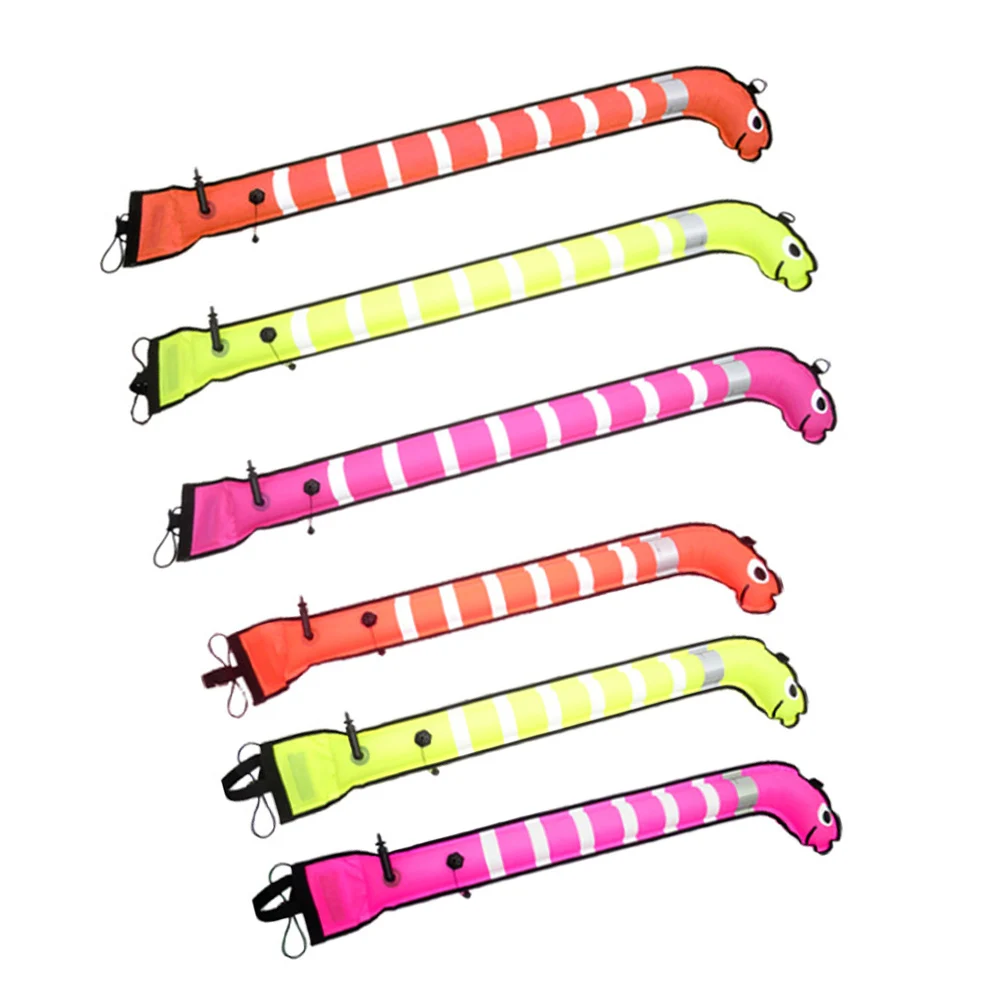 

Для дайверского сосуда-обучение 1,5 м15 см/1,2 м15 см маркерный буй нейлон для подводного плавания SMB в форме морского угля дайверские несколько светоотражающих полосок