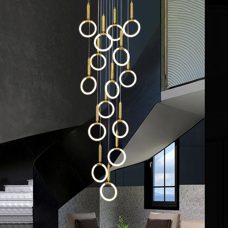 Plafonnier LED Rond en Acrylique localité au Design Nordique Moderne, Luminaire Décoratif de Plafond, Idéal pour un Salon, une Cuisine ou des Escaliers