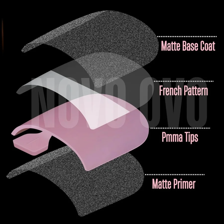 French Tip Toe Nail Tips Press on Sharp Square PreDesigned Soft Gel False Toenail Extension in BERRY PINK with Preapplied Tip P