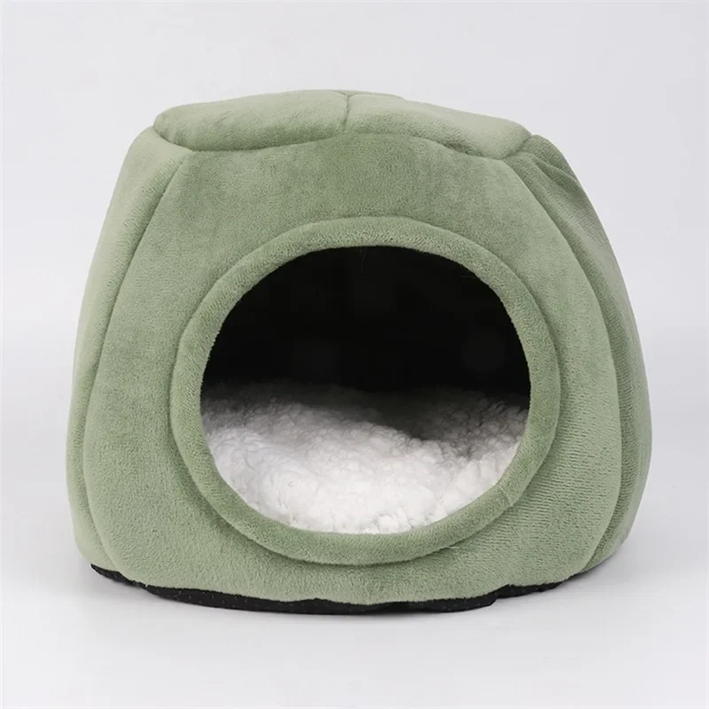 Guinea Pigs Sleeping Bed Hamster Hedgehog Winter Nest Small Pet Warm Cage Cave Bed House Fleece Cusion Hide Toy Playing Habitat