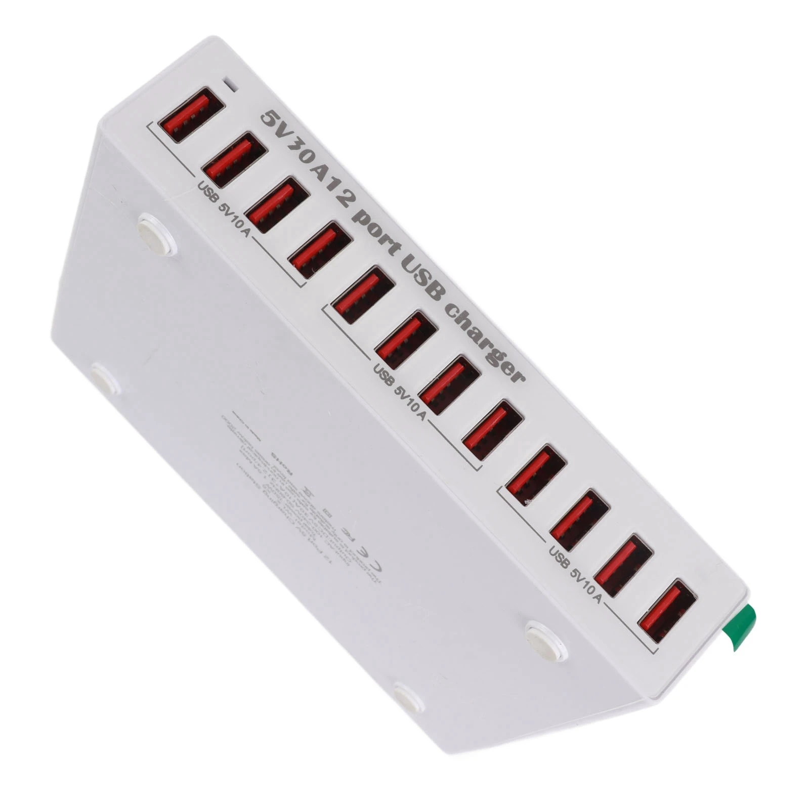 USB Charging Station 12 Port Intelligent Shunt with LED Indicator Light Automatic Recognition Charging Hub EU Plug 100-240V
