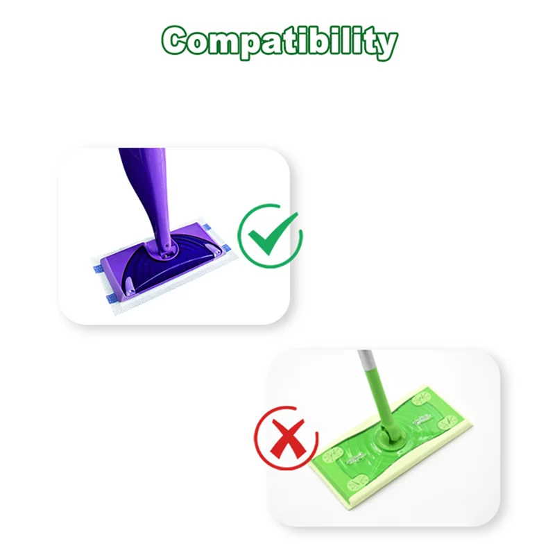 

AA80-Hardwood Floor Cleaner Spray Mop Pads, Multi Surface Sweeping Refill For Swiffer Wet Jet