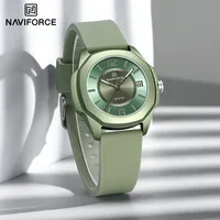 NAVIFORCE NF7107 Watch for Women Silicone Strap Classic Fashion 5ATM Waterproof Ladies Elegant Watch