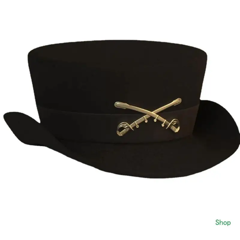 

Dropship Black Fedora Western Short Brim Hat for Women Men Photo Props Western Fedora for Men Women Unisex Wear