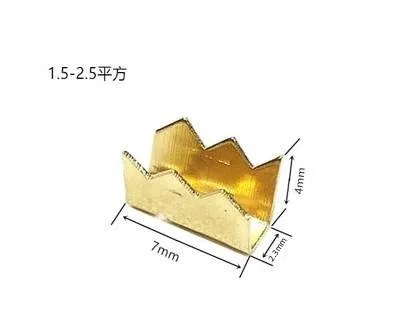 

100pcs/lot 451-4 U-shaped terminal tab cold inserts connectors cold terminal small teeth fascia terminal,2-3mm2