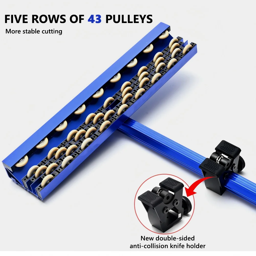High Accuracy T-shaped Hand Push Cutting Knife Industrial Five-Row Manual Ceramic Tile Cutter for Large-Scale Tile Flooring