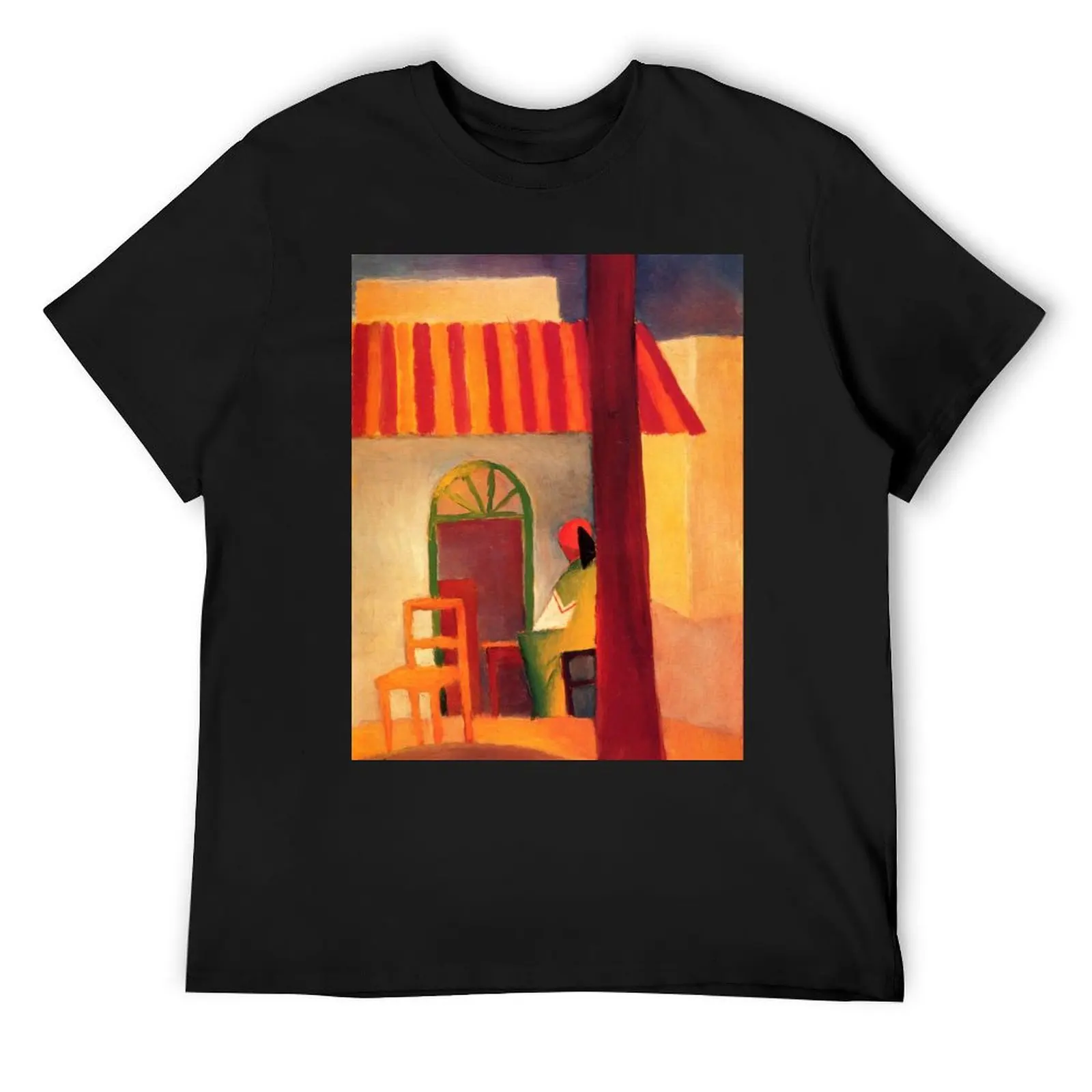 Vintage August Macke Turkisches Cafe 1914 T-Shirt oversized t shirt tees custom t shirt fitted t shirts for men