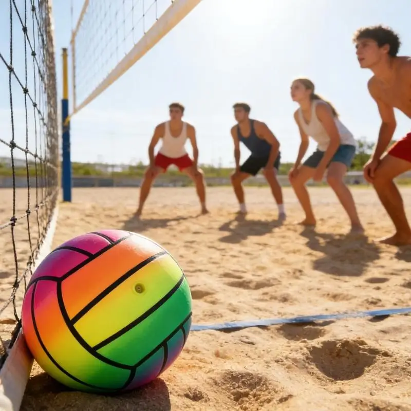 

Надувной Радужный водяной шар, волейбольный мяч с надувным насосом, забавная игрушка для бассейна, пляжа для детей и взрослых, в