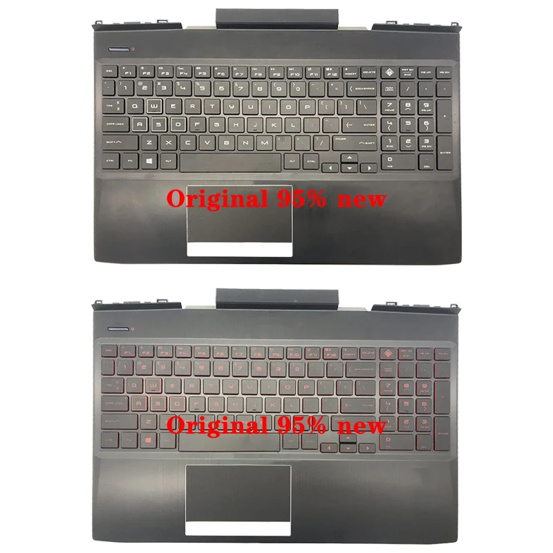 Imagem -05 - Original para hp Omen 15-dc 15-dc1055tx Série Portátil Apoio de Mãos Superior Case us Teclado Retroiluminado Touc hp ad L30195001 L30194-001