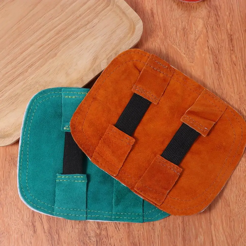 Hittebestendig Lashandschoenen Pad Brandwerende Verdikking Gealuminiseerde Achterkant Lashand Pad Koeienhuid Aluminiumfolie