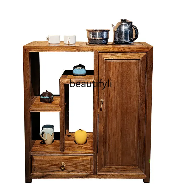 

Living Room TV Cabinet next to Clothes Closet Tea Side Cabinet Tea Cabinet Kettle Integrated Storage Rack Drinking Cabinet