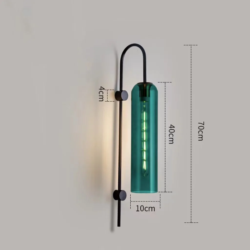 NONE Moderne Glas Led Wand Leuchte Leuchte Leuchte Schlafzimmer Wohnzimmer Dekoration Lampe Beleuchtung Innen Nordic Nacht Badezimmer 10