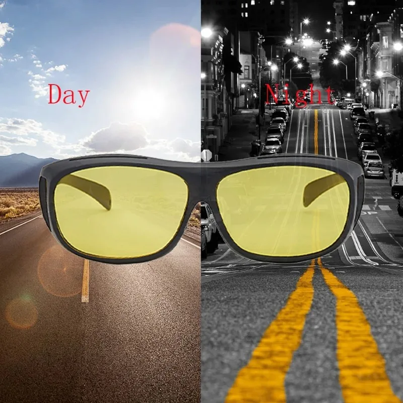 Anti-Glare Nachtsicht Fahrer Brille Mode Sonnenbrillen Radfahren Brille Nacht Fahren Verbesserte Licht Gläser Auto Zubehör – Detail 2