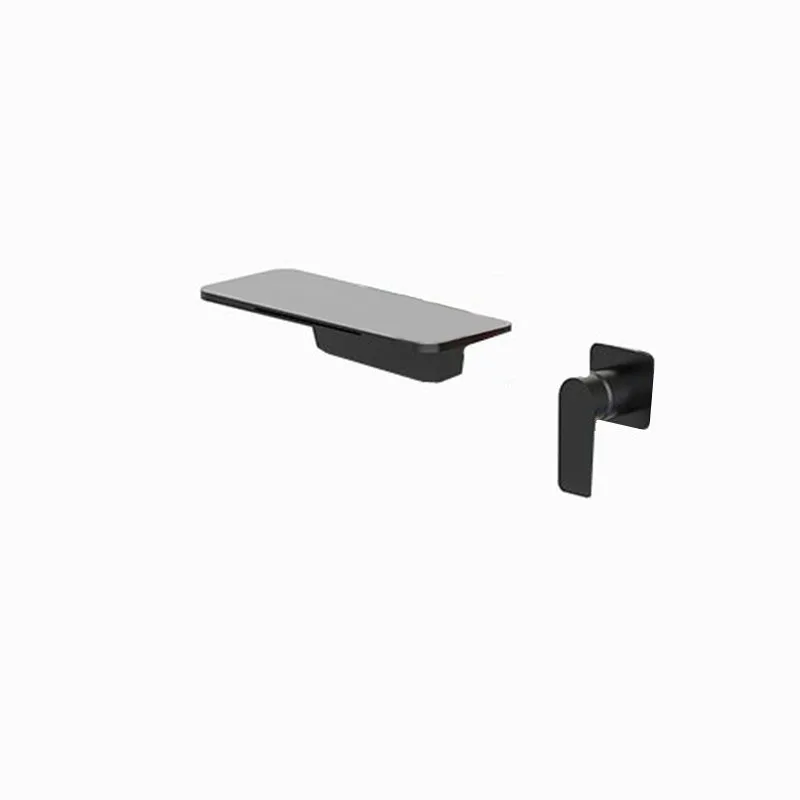 Concealed wall mounted waterfall faucet, hot and cold wall outlet, all copper buried n, shower faucet,