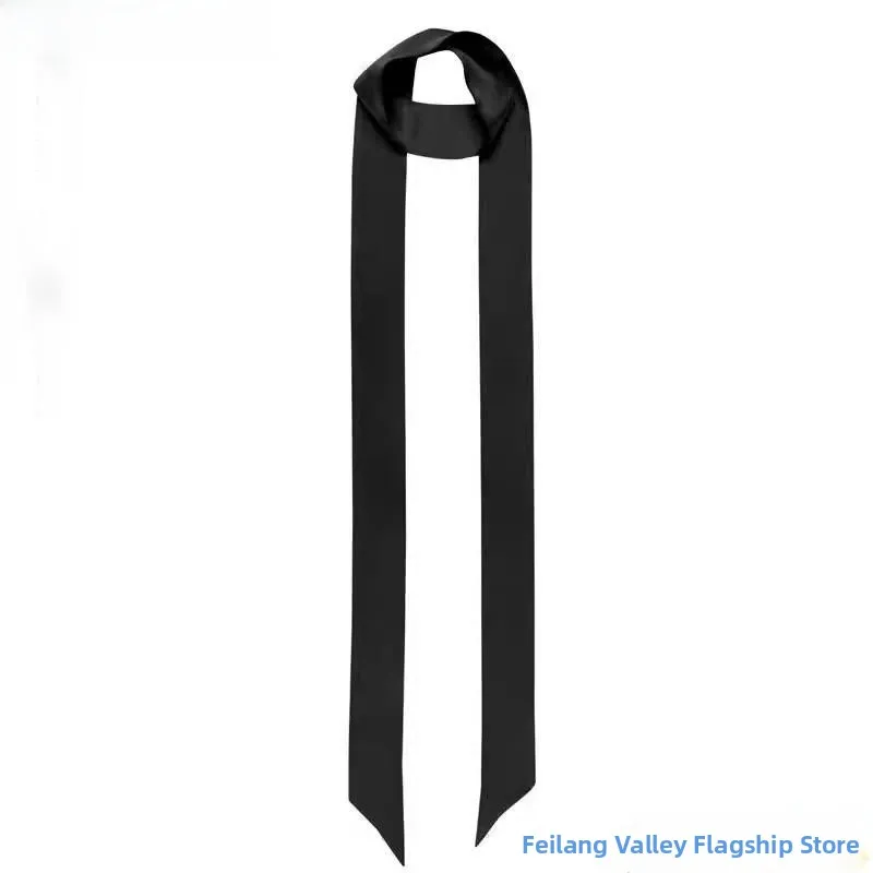 

Elegant Long Silk Scarf Necktie Women's Fashion New Arrival Fly Blue Valley Silk Wide 5cm Length 170cm Rectangle