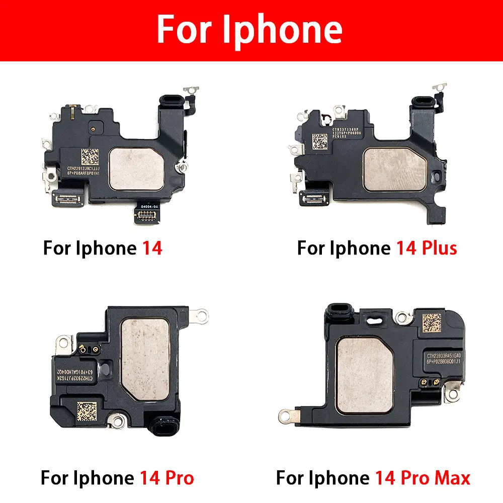 10Pcs/Lot, New Ear Speaker Earpiece Sound Flex Cable For iPhone 11 12 13 14 15 Pro Max Plus Mini Replacement Repair Parts