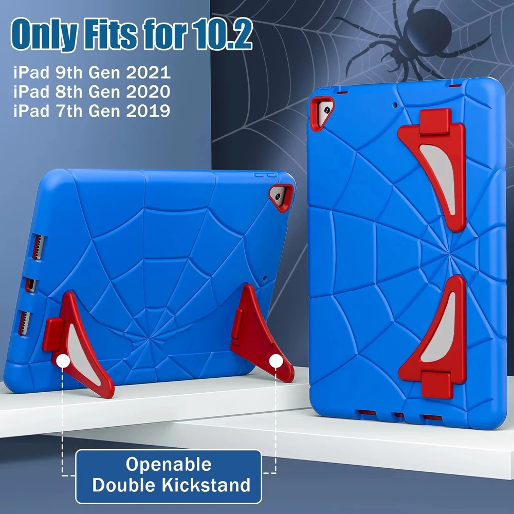 

Tablet Cases For iPad9 iPad8 iPad 8 7 9 9th 7th 8th Case iPad 10.2 2021 2020 2019 Cover Shockproof Silicon PC Stand Fundas Shell