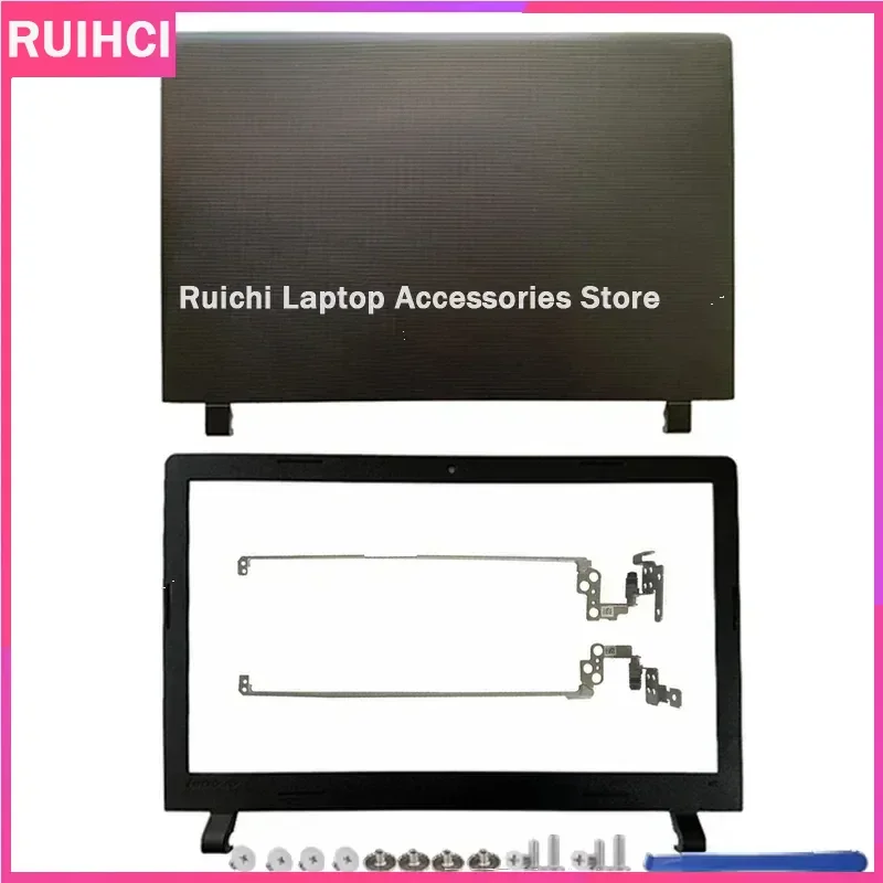 

For Lenovo Ideapad 100-15 100-15IBY B50-10 Laptop LCD Back Cover Front Bezel LCD Hinges L&R Top Rear Lid Frame Housing Black