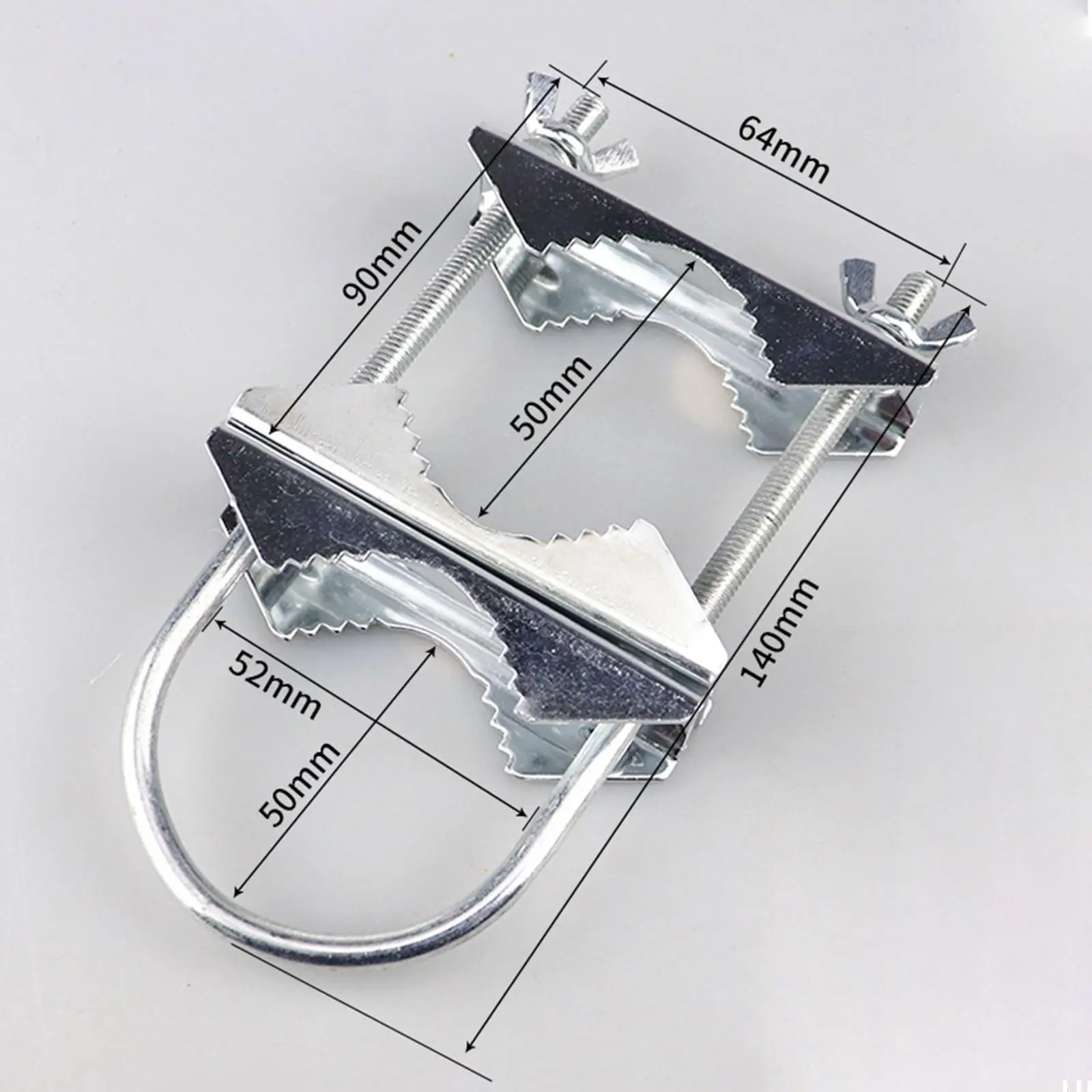 Soporte de abrazadera de mástil de antena, montaje de tubería de fijación, bloque de mandíbula en V con pernos en U para sombrillas, Radio, televisión, cañas de pescar