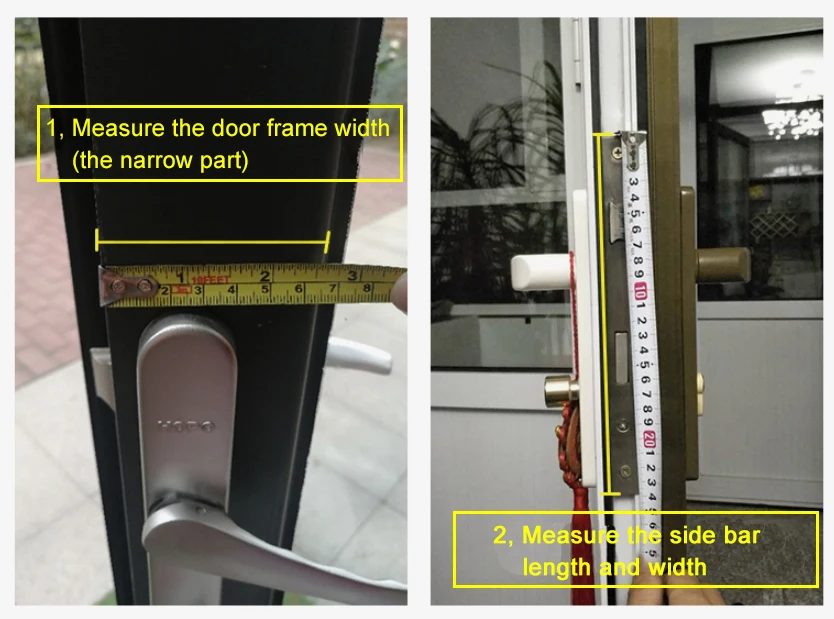 IP65 Wasserdicht cerradura inteligentes wifi Tuya Smart Home Fingerprint Digitale Smart Outdoor Türschloss für Aluminium Türen – Detail 9