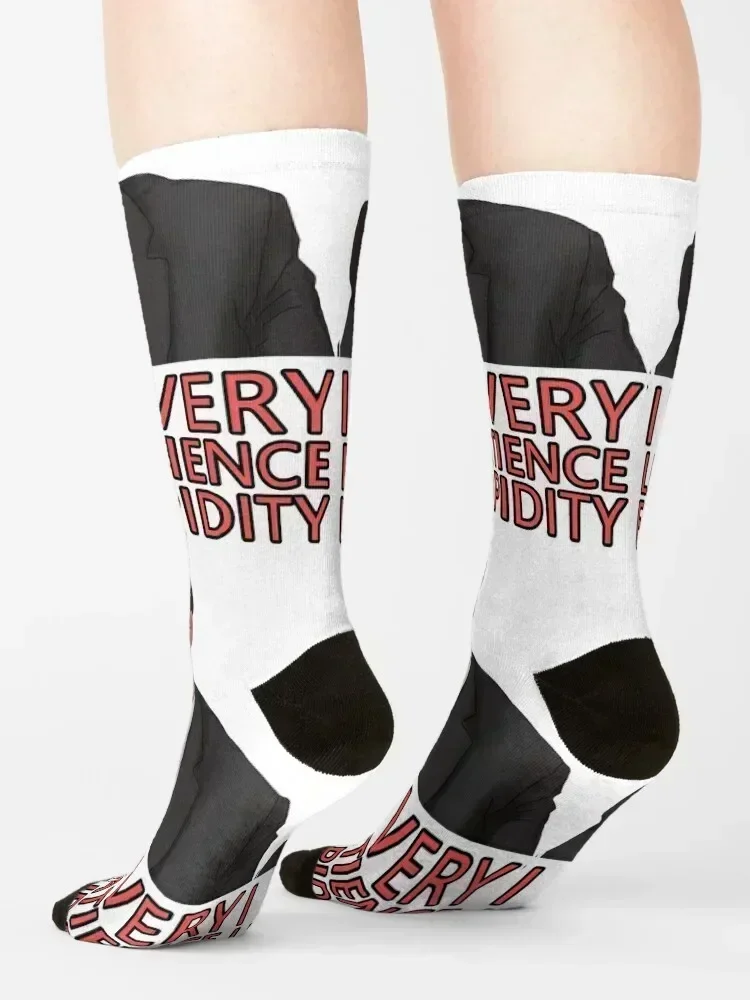 I have very little patience for stupidity - Kevin Socks essential Stockings man new in's with print Men Socks Women's