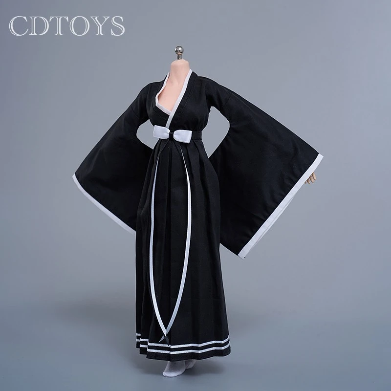 1/6 Schaal Japan Wafuku Heks Kostuum Kimono Kleding Pak Madel Voor 12 Inch Vrouwelijke Soldaat Product Hobby